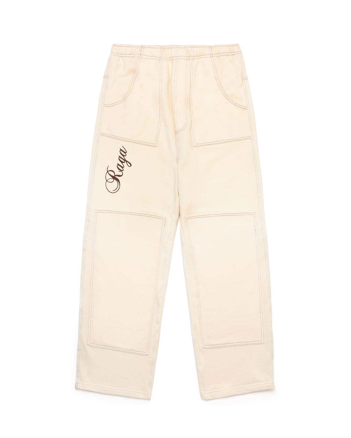 Cream track online pants